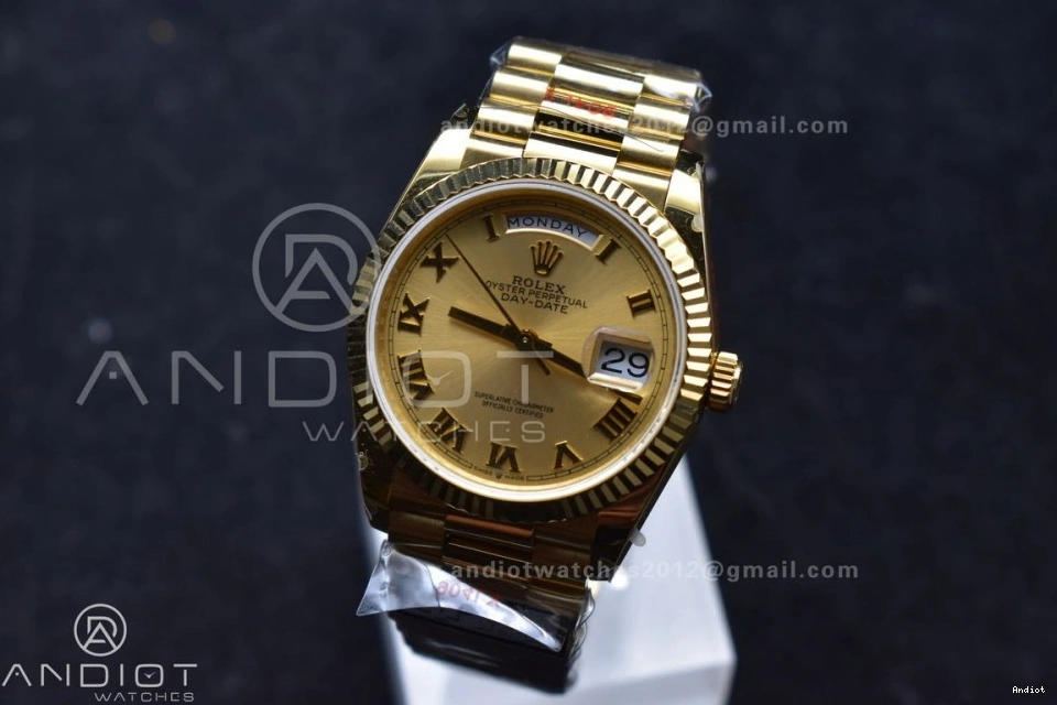 904L Mark with V5 Steel 36 vr3255 Weight) Bracelet Best Edition Roman on Dial President Gold (Gain YG DayDate QF 1121